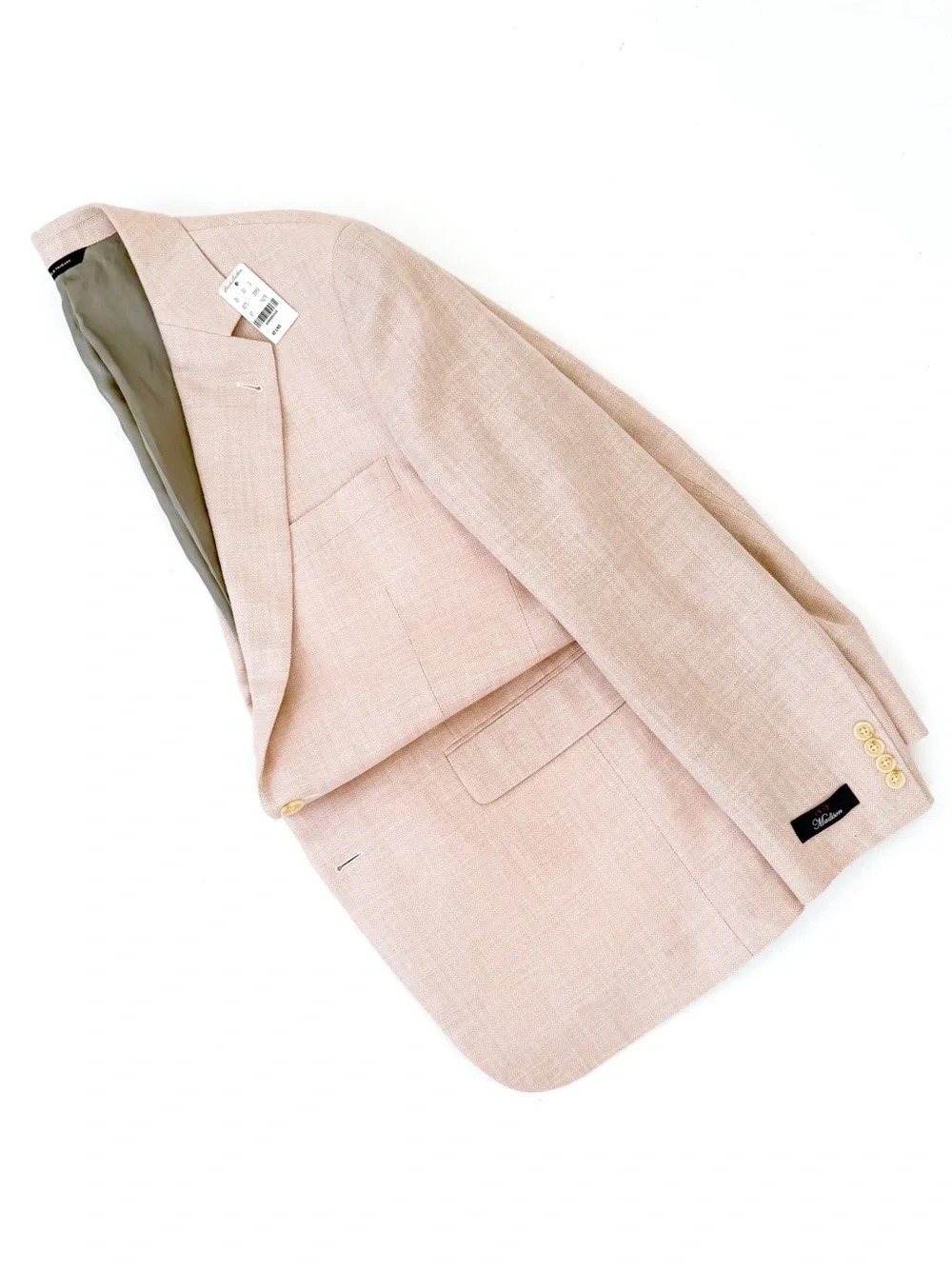 NWT NEW Brooks Brothers Madison Herringbone Wool Men's Sport Coat Pink 42L